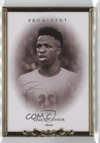 2022 Futera Unique World Football Prominent 24KT Gold Framed /14 Vinicius Junior