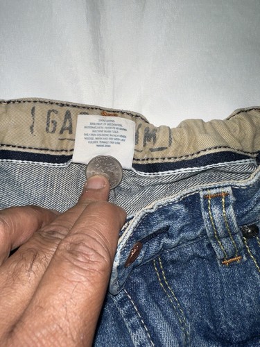Preowned- Gap Kids Original Straight Fit Sandblasted Denim Jeans Boys (Size 6) - Picture 5 of 9