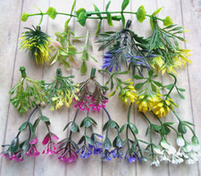 1:12 Dolls House Miniature: Mix 23 Plant Shrub Foliage Flower Leaf (DIY Pots) AA