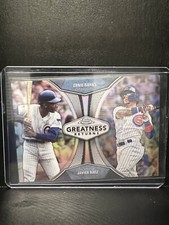 ERNIE BANKS / JAVIER BAEZ—2019 Topps Chrome Greatness Returns #GRE-14