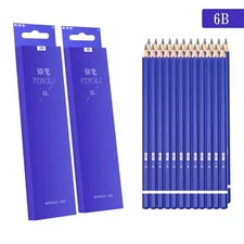XDT Art Supplies 6B Pencil 24 PCS Set Sketch Art Drawing Graphite