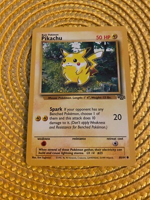 ebay pikachu pokemon card Pokemon Card Pikachu 60/64