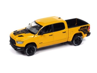 2023 Dodge Ram Rebel Havoc Edition   Yellow 1:64 Scale - Auto World AWSP164A