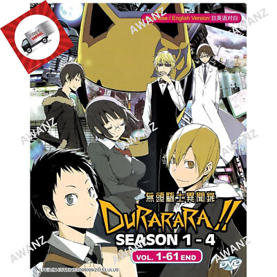 Durarara!! Season 1~4 Complete Anime DVD (English Dubbed) All Region FREE SHIP
