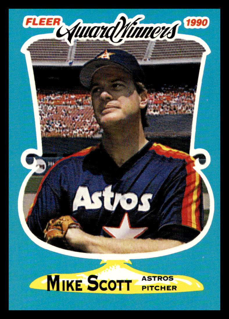 1990 Fleer Award Winners  Mike Scott #33 Houston Astros