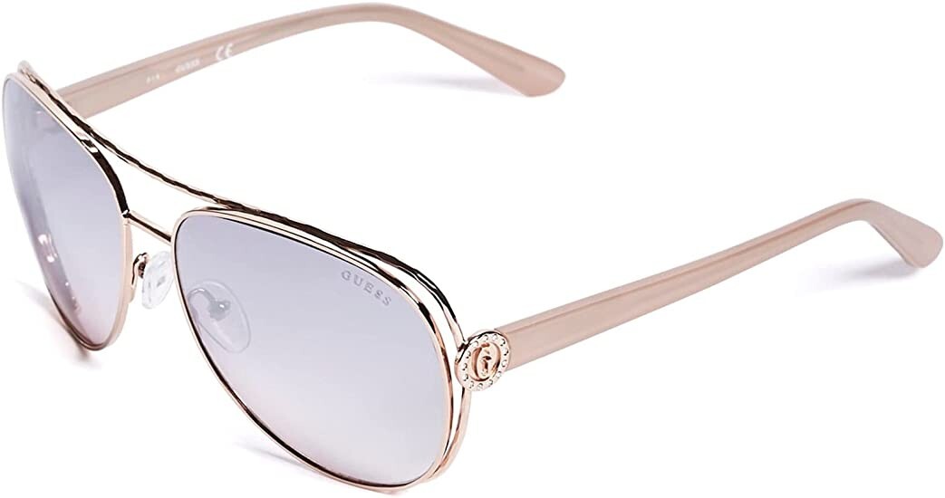 Guess GF6072 28U Rose Gold Mirrored Aviator Metal Sunglasses  display picture 3