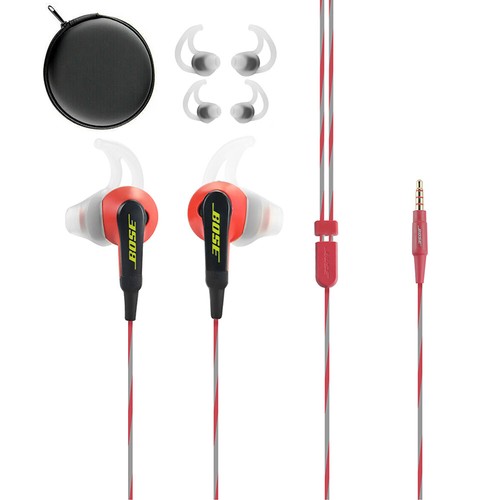 Bose Soundsport In-Ear Headphones 3.5mm Jack For Apple ios Version - Red \u0026  Black | eBay