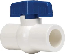 LOT OF 18 NEW HOMEWERKS VBV-P40-E3B 1/2 IN. PVC SCH. 40 SLIP x SLIP BALL VALVES