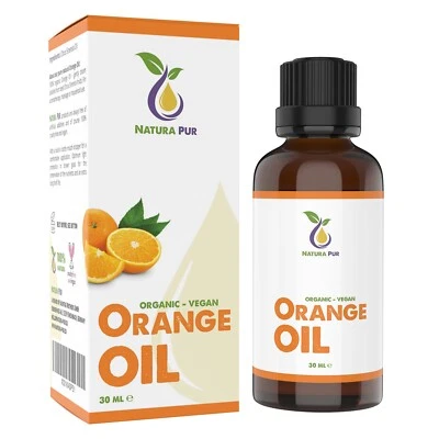 Orangenöl BIO 30ml, Ätherisches Orangen Öl, Orange Oil für Entspannung Diffuser