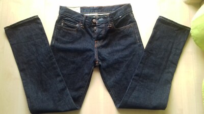 Abercrombie & Fitch SLIM STRAIGHT Dark Blue Denim Jeans Trousers Pants W29 L32 NWOT
