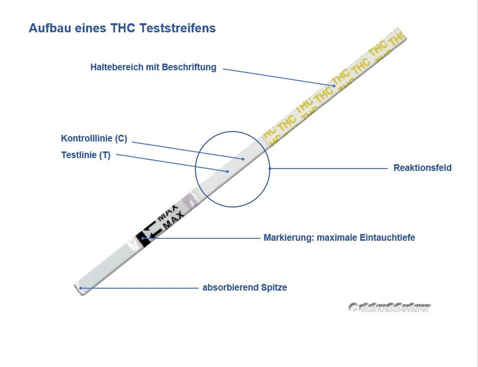 10x THC Drogenschnelltest (Cannabis, Marihuana, Haschisch), 50 ng/ml - Bild 2 von 3