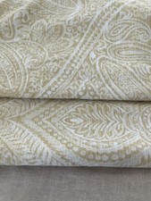 Pair Of King Size Envelope Golden/Beige Paisley Ralph Lauren 100 Cotton Shams