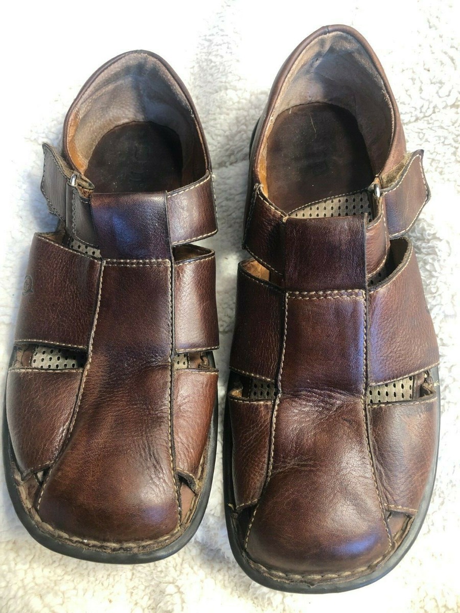 Men\'s Brown Leather Sandals 11.5 Amazon.com | Drew Waves Men main image 3