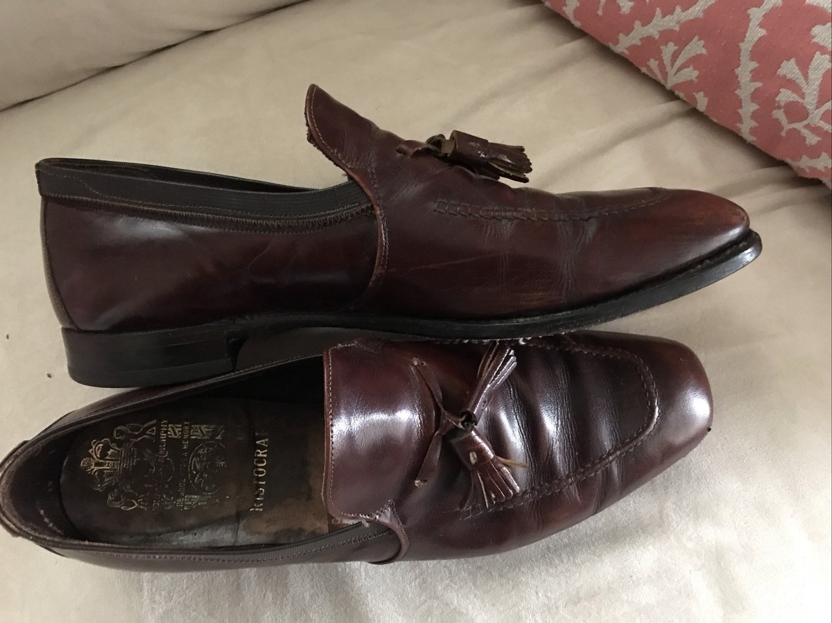 Johnston Murphy Aristocraft Vintage Mens Sz 12 C Cordovan 