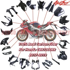 For CBR1000RR 2017-2019 Carbon Fiber Belly Pan Tank Cover Rear Hugger Side Panel