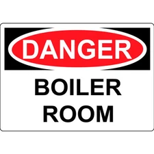Danger Boiler Room Aluminum Metal Sign