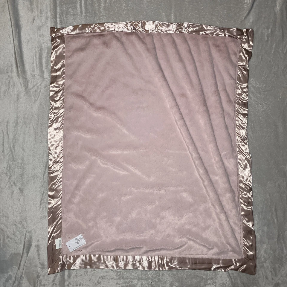 Manta Little Giraffe Welcome to the World Bebé Crema Reversible Rosa Polvoriento Foto 4 de 4