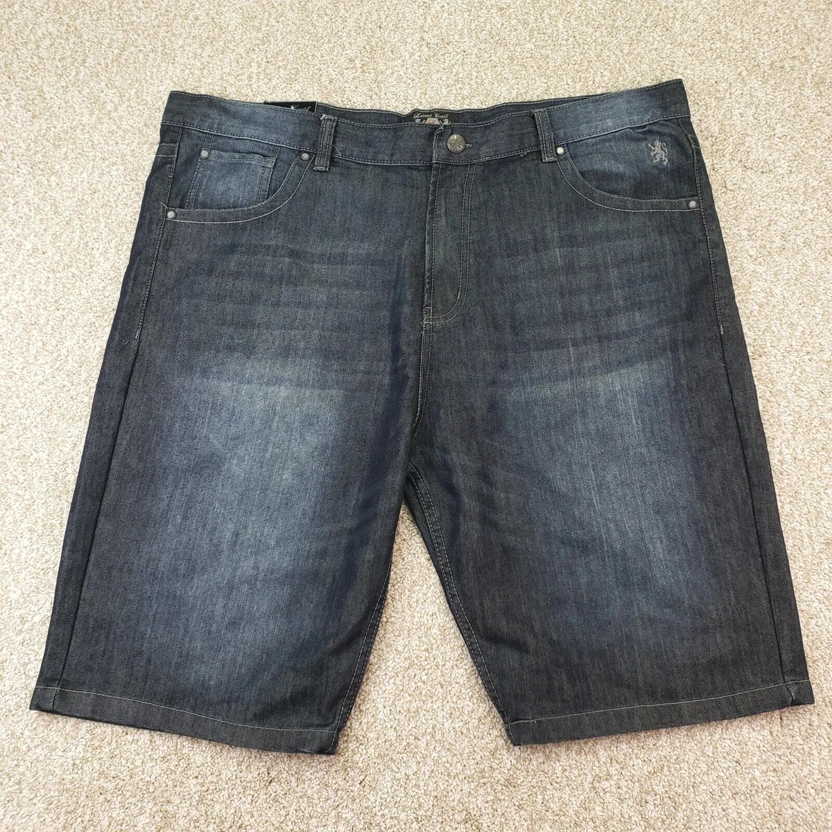 Mens denim top shorts size 46