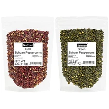 Natruen Szechuan Red+Green Peppercorn Whole 4oz Each