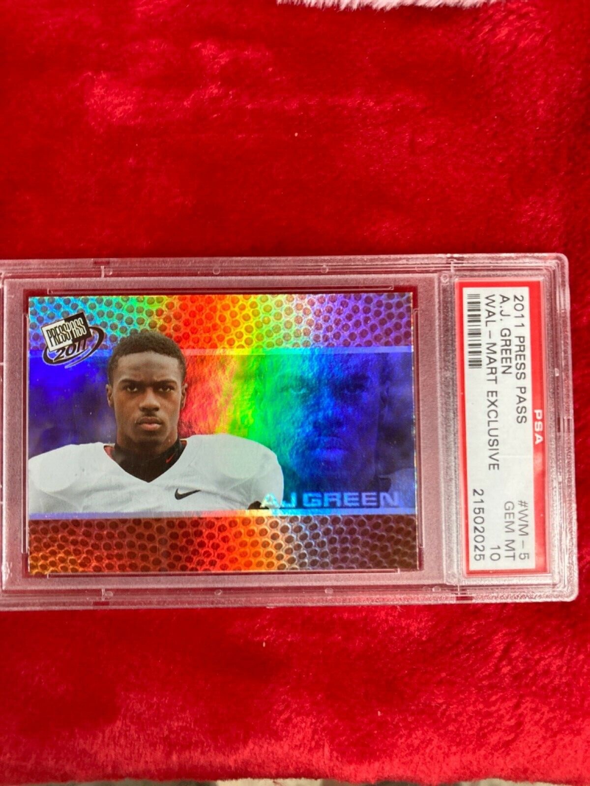 AJ Green Press Pass Wal-Mart Exclusive #WM5 Base