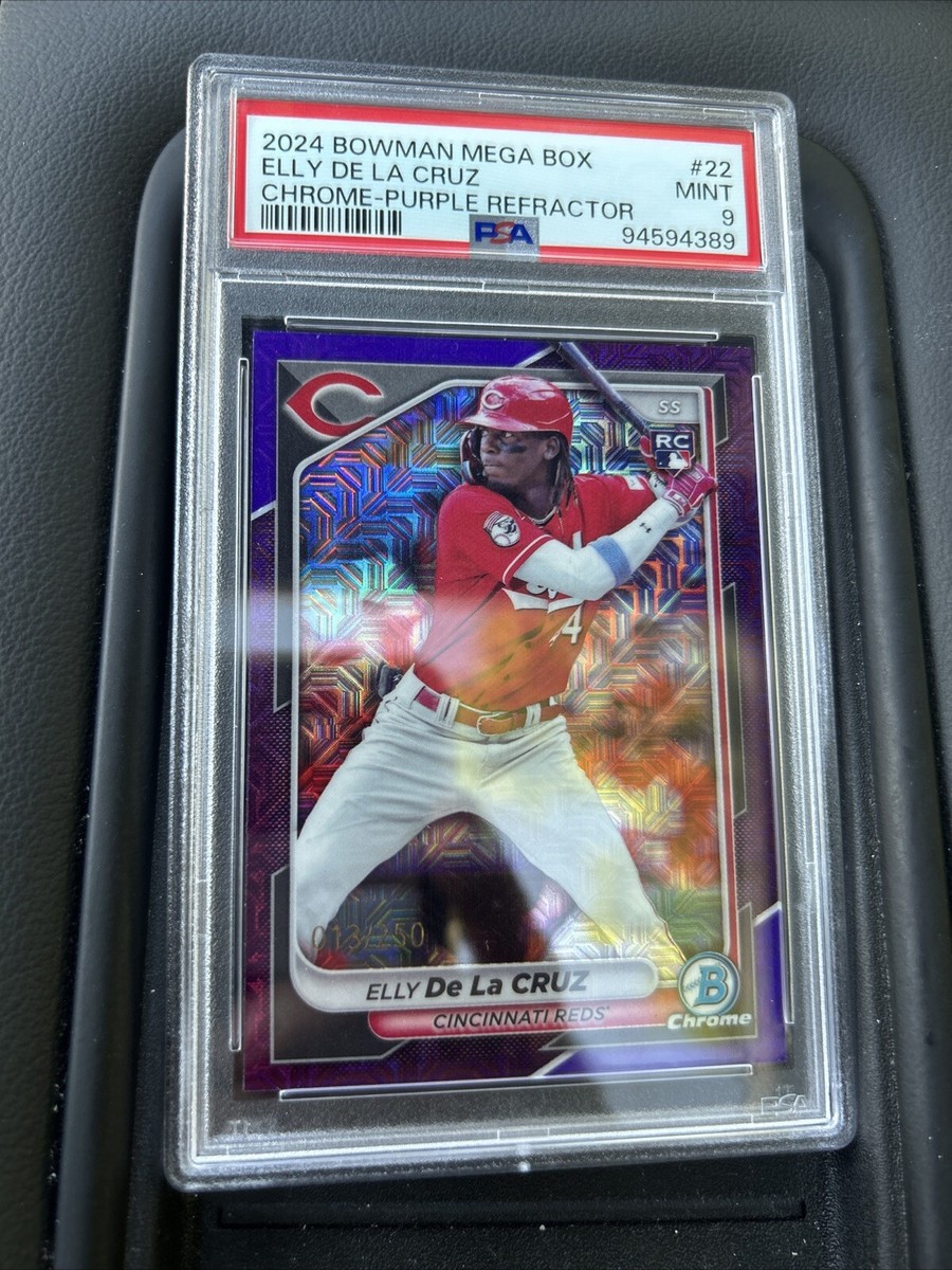 2024 Bowman - Elly De La Cruz #22 Chrome Purple Mojo Refractor