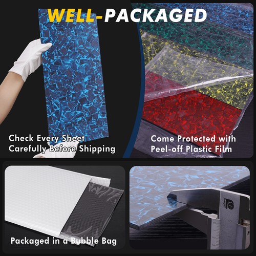 Color Forged Pattern Carbon Fiber Sheet 200X300 400x500X3MMRed/Blue/Yellow/Gree - Picture 5 of 12