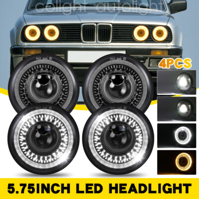 4x LED Für Umrüst Mercedes W111 W108 Scheinwerfer US EU Umrüstung W109 headlight