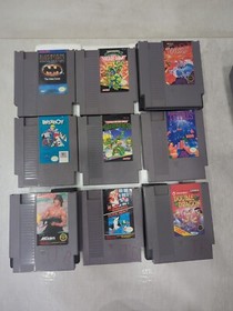 Nintendo NES-001 Japan Control Deck & 9 Games Rambo Super Mario Ships Free RK2