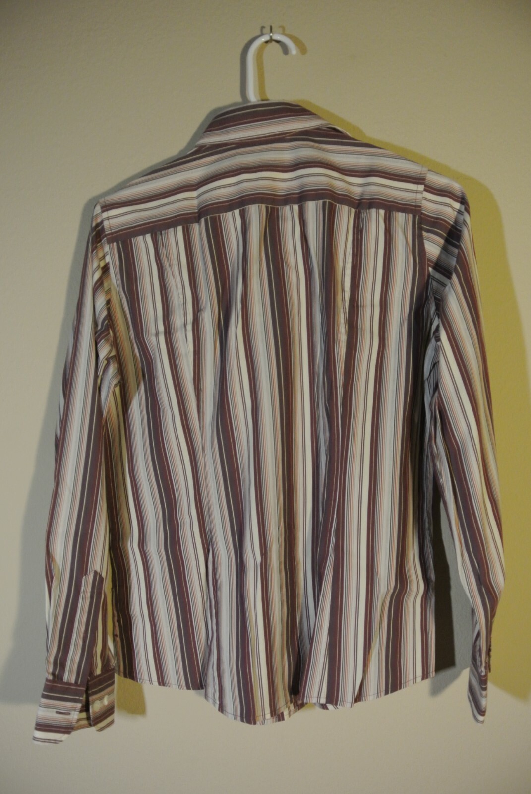 Facconable Button Up Collared Front Striped Top S… - image 3