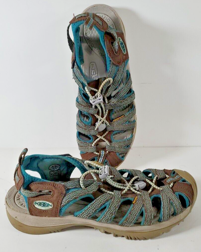 KEEN sandalo donna taglia 8 verde grigio impermeabile acqua escursionismo