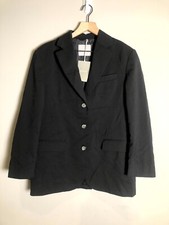 NWT Everlane Womens Black Oversized The 80s Italian Wool Blazer Size 4