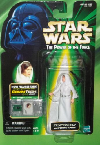 STAR WARS POTF SERIES COMMTECH PRINCESS LEIA WITH SPORTING BLASTER FIGURE - Picture 1 of 1