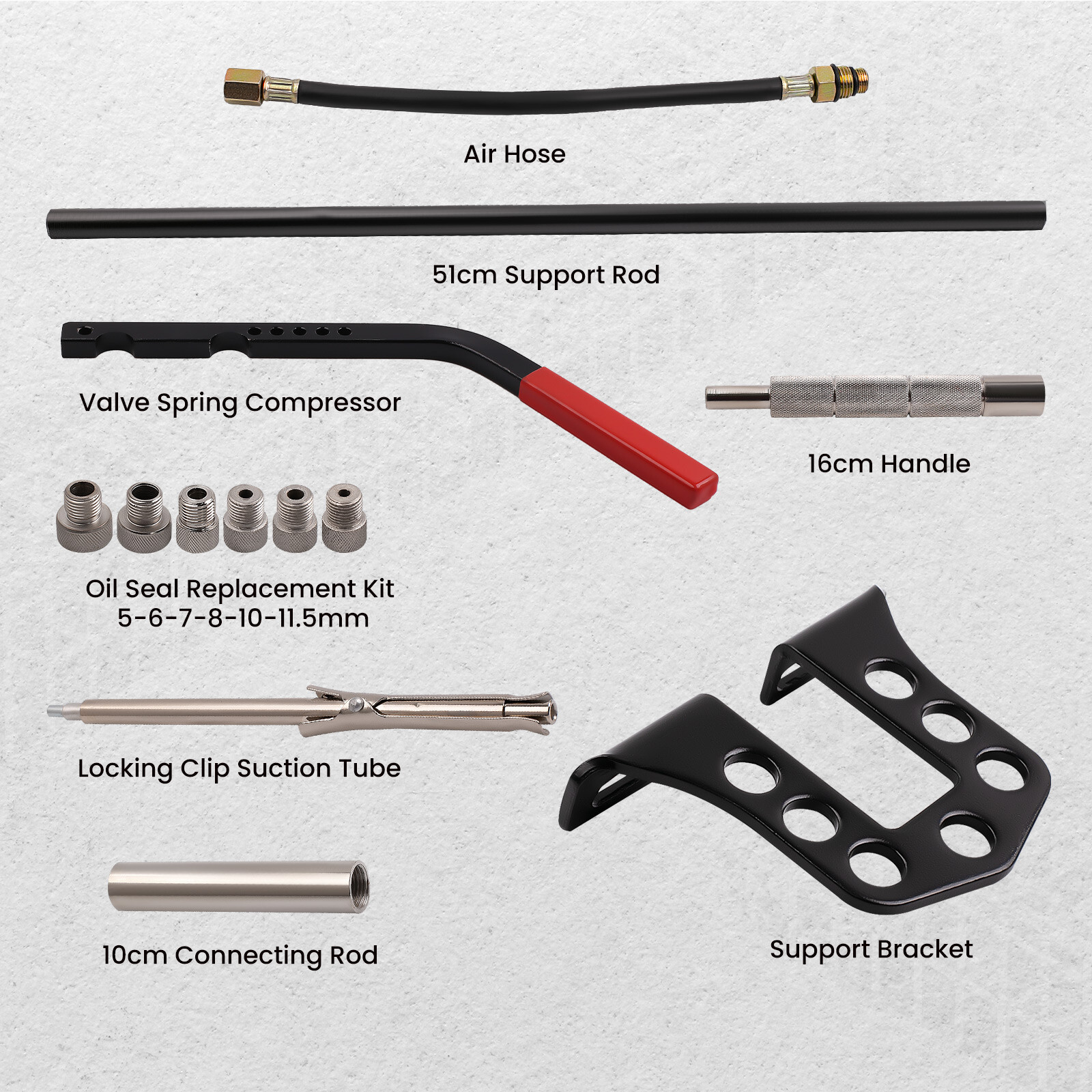 23pcs Cylinder Head Service Set Valve Spring Compressor Removal ...