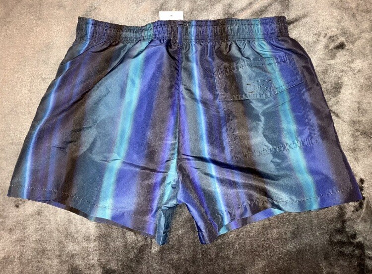 2 FOR 1 SALE 30 EMPORIO ARMANI LOGO BOARD SHORTS + PAUL SMITH S TRUNKS MEN BLUE image 5