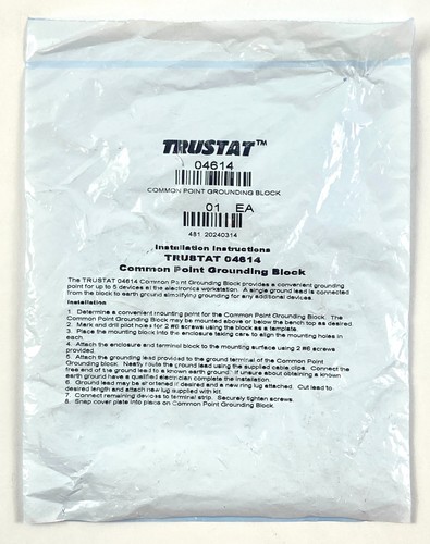 Trustat Grounding Block with 10ft Wire with Ring Terminal 04614 Set of 5 - Picture 4 of 4