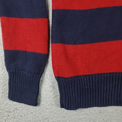 Ralph Lauren Sweater Boys Large Blue Red Pony 1/4 Zip Pullover Sweatshirt Kids - Picture 4 of 9