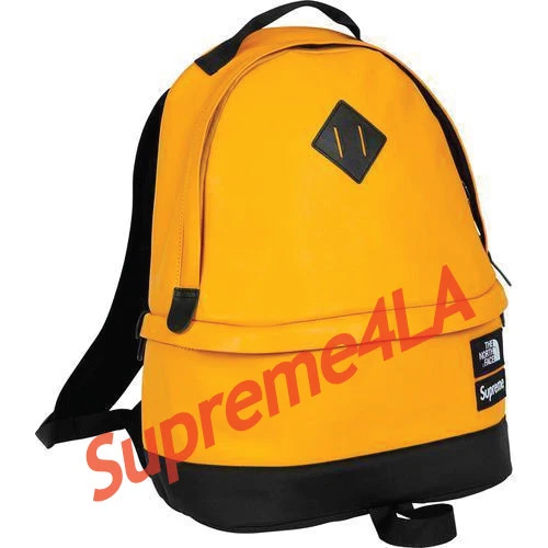 Pack de jour en cuir face nord Supreme 17F/W jaune 1000 % authentique