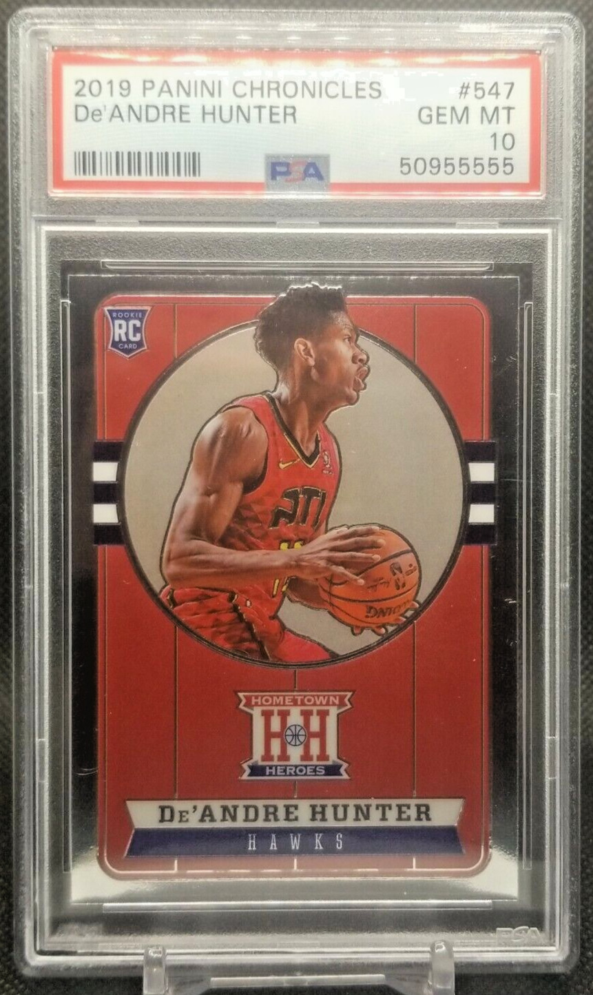 De’Andre Hunter Rookie PSA 10 Gem Mint 2019 Panini Chronicles Hometown Heroes