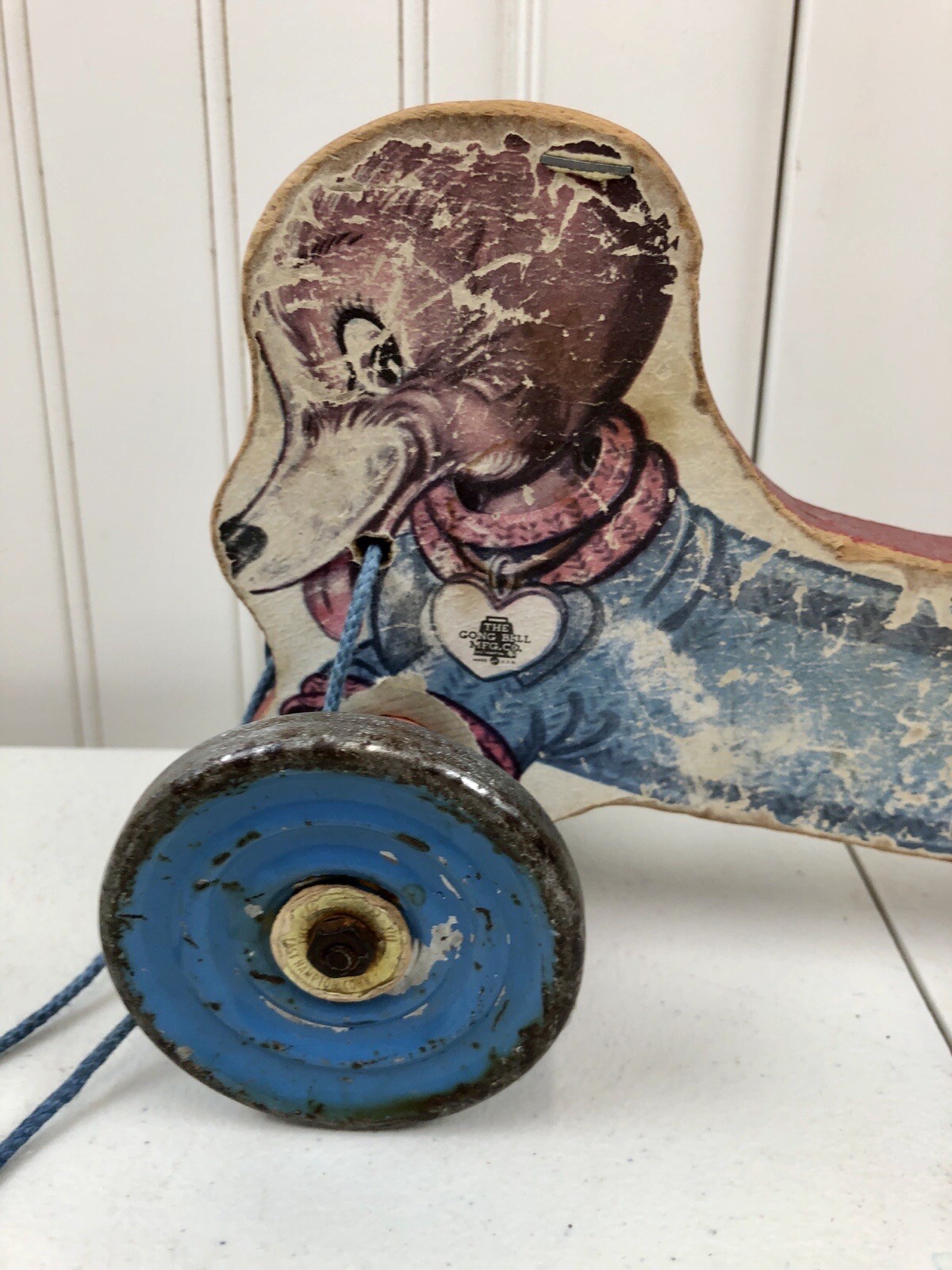 THE GONG BELL MFG. CO. EAST HAMPTON CONN. DUTCHIE DOG PULL TOY 1940 eBay