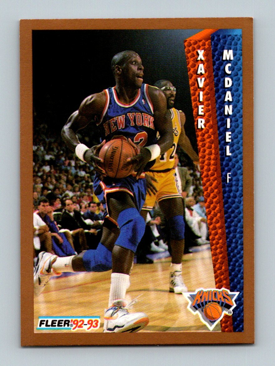 1992-93 Fleer Basketball #153 Xavier McDaniel New York Knicks