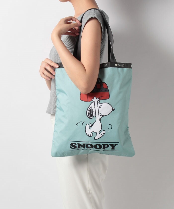 ■LeSportsac■×PEANUTS BUCKET TOTEグリーン □LeSportsac□×PEANUTS BUCKET TOTEグリーン