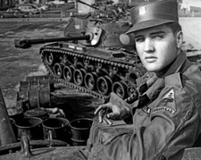ELVIS PRESLEY during Military Service Glossy 8x10 Photo Print Portrait Poster