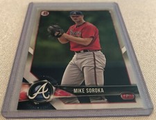 2018 Bowman Baseball Prospects Mike Soroka Atlanta Braves base card #BP-89