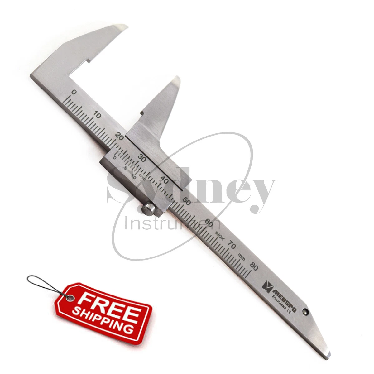Laser Marking Measuring Gauge Laboratory Dental Barren Duck Caliper Single End