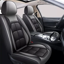 For Toyota Tacoma Car Seat Cover Full Set Leather 5-Seats Front Rear Protector