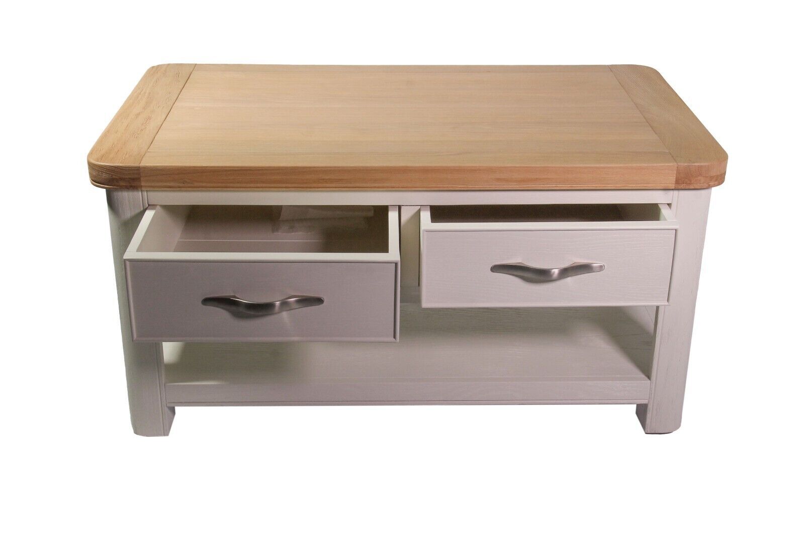 Stow Painted Oak Coffee Table With 2 Drawers SPT06 ** FULLY