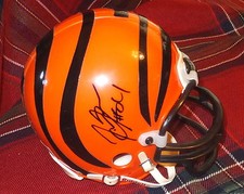 JERMAINE GRESHAM - TE - Bengals  Autographed Mini Helmet including BDS COA #2073