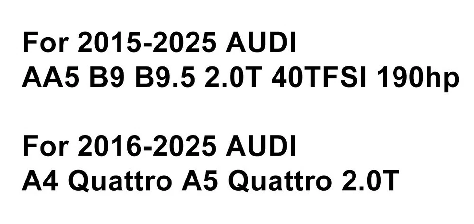 Sistema de admisión de aire para Audi A4 A5/A5Quattro 2015-2025 tubo de aluminio de alto flujo Foto 4 de 4