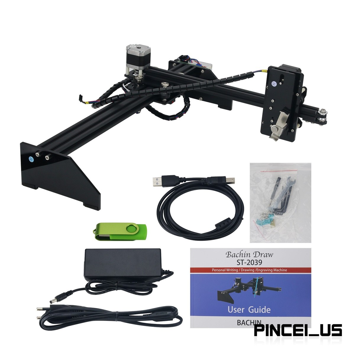 CNC Drawing Robot XY CNC Laser Engraving Machine Working Area 20