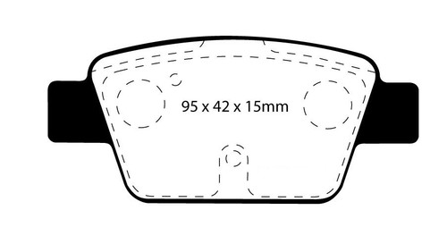 NEW EBC GREENSTUFF FRONT AND REAR BRAKE PADS KIT PERFORMANCE PADS PADKIT1213 - Picture 3 of 6